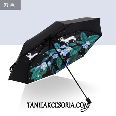 Damskie Parasol Anty-uv Trzykrotnie Oryginalne, Parasol Schwarz