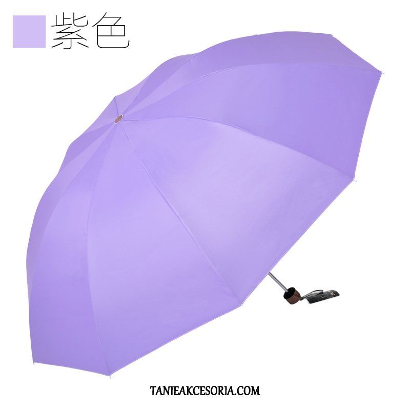 Damskie Parasol Trzykrotnie Anty-uv, Parasol Rot Silber