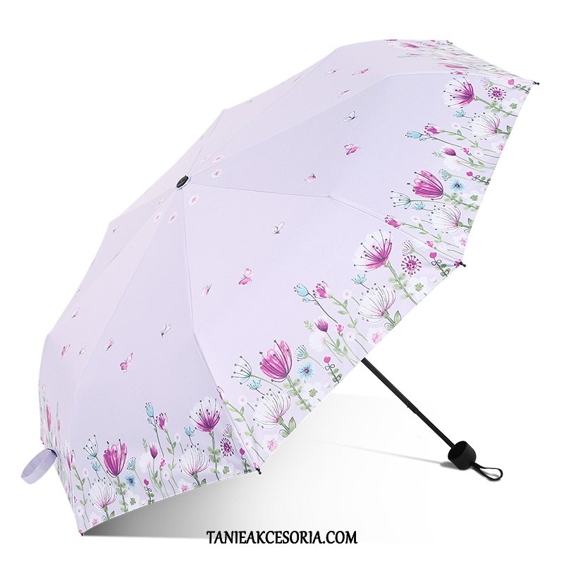 Damskie Parasol Wielofunkcyjne Świeży Moda, Parasol Mały Ochrona Przed Słońcem Damska Gelb Schwarz Beige