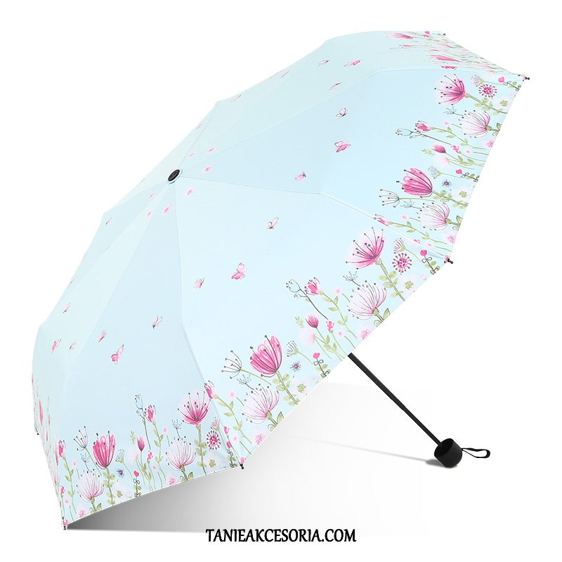 Damskie Parasol Wielofunkcyjne Świeży Moda, Parasol Mały Ochrona Przed Słońcem Damska Gelb Schwarz Beige