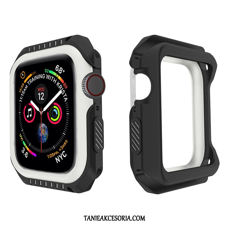 Etui Apple Watch Series 1 Czarny Żółty Anti-fall, Pokrowce Apple Watch Series 1 Ochraniacz Silikonowe Miękki