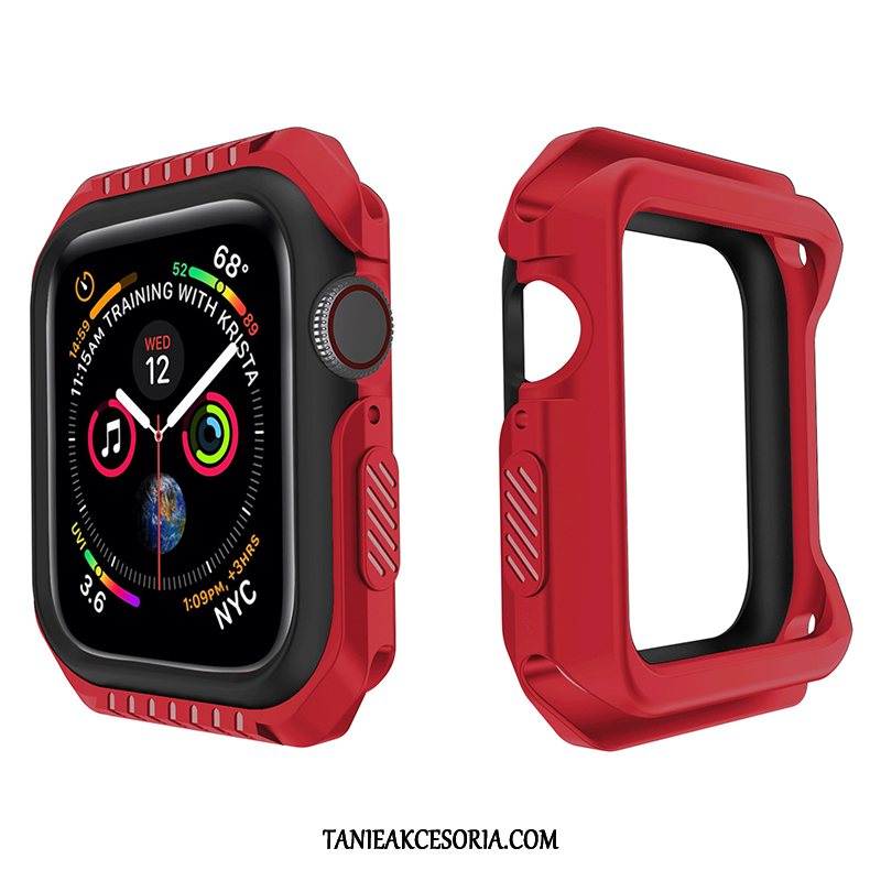 Etui Apple Watch Series 1 Czarny Żółty Anti-fall, Pokrowce Apple Watch Series 1 Ochraniacz Silikonowe Miękki