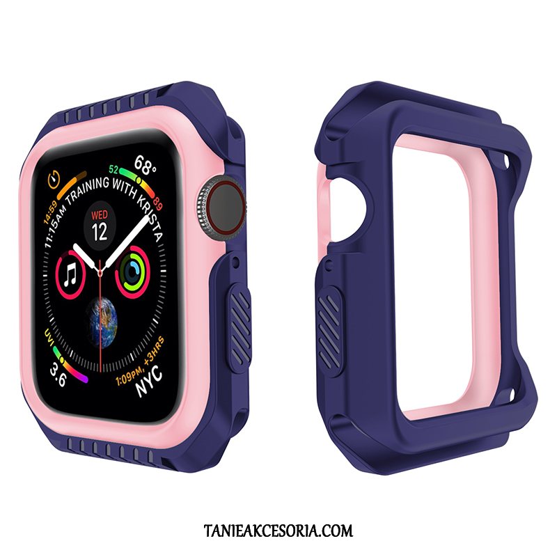 Etui Apple Watch Series 1 Czarny Żółty Anti-fall, Pokrowce Apple Watch Series 1 Ochraniacz Silikonowe Miękki