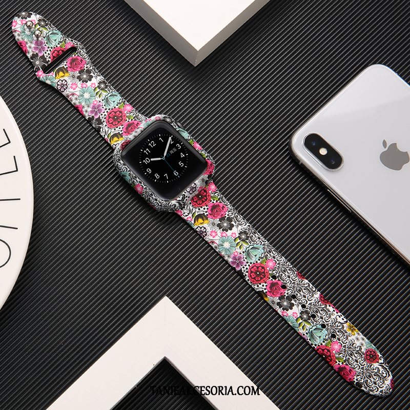 Etui Apple Watch Series 1 Modna Marka Drukowana Ochraniacz, Obudowa Apple Watch Series 1 Czarny Silikonowe