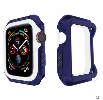 Etui Apple Watch Series 1 Silikonowe Niebieski Granica, Pokrowce Apple Watch Series 1 Anti-fall Ochraniacz