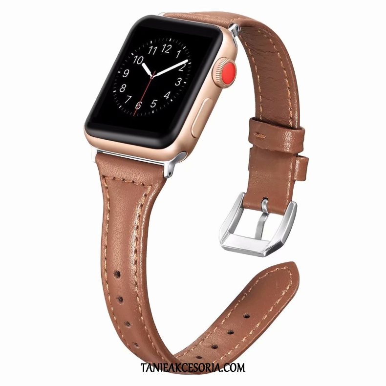 Etui Apple Watch Series 2 Dobrze Różowe Prawdziwa Skóra, Pokrowce Apple Watch Series 2