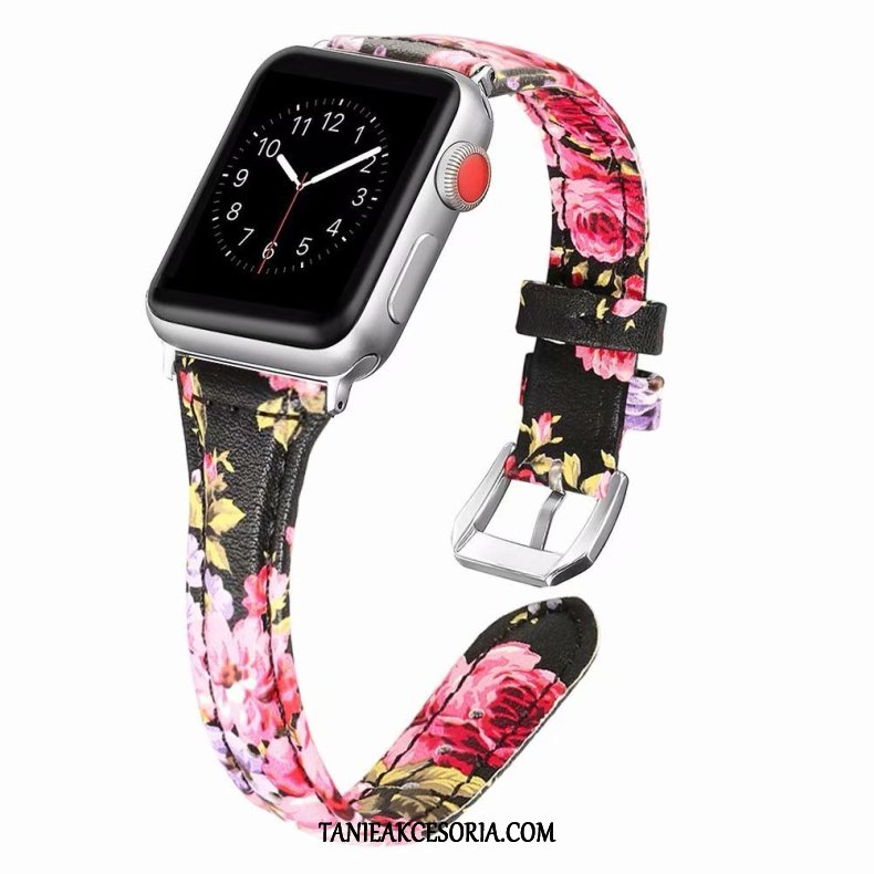 Etui Apple Watch Series 2 Dobrze Różowe Prawdziwa Skóra, Pokrowce Apple Watch Series 2