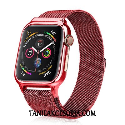 Etui Apple Watch Series 3 All Inclusive Ochraniacz Czerwony, Obudowa Apple Watch Series 3 Nowy Metal Beige