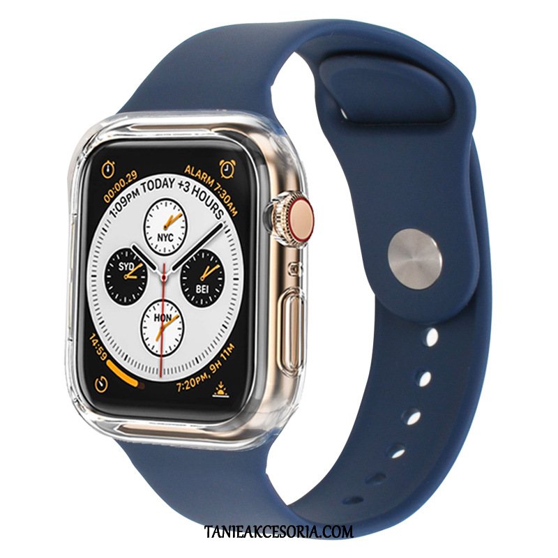 Etui Apple Watch Series 3 Ochraniacz Czarny Silikonowe, Futerał Apple Watch Series 3 Sportowe Bicolored