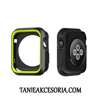 Etui Apple Watch Series 3 Ochraniacz Zielony Bicolored, Obudowa Apple Watch Series 3 Silikonowe Biały