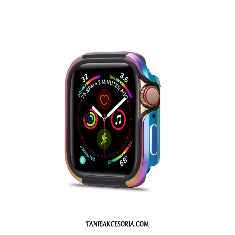 Etui Apple Watch Series 4 Nowy Anti-fall Pu, Pokrowce Apple Watch Series 4 Stop Metali Niebieski Granica