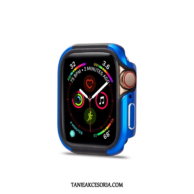 Etui Apple Watch Series 4 Nowy Anti-fall Pu, Pokrowce Apple Watch Series 4 Stop Metali Niebieski Granica