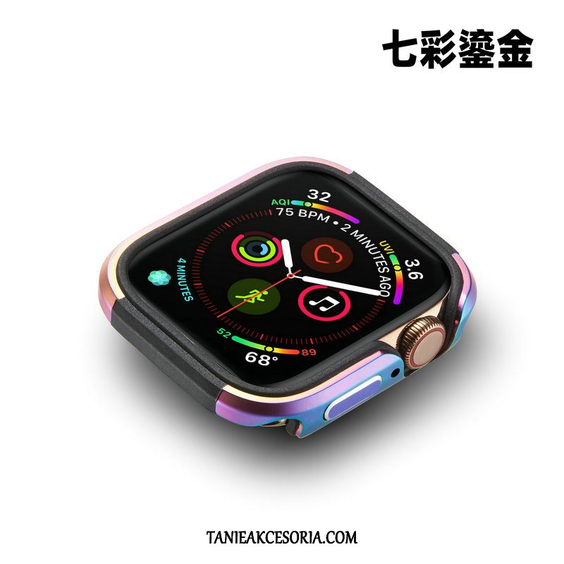 Etui Apple Watch Series 4 Ochraniacz Metal Granica, Pokrowce Apple Watch Series 4 Anti-fall Złoto