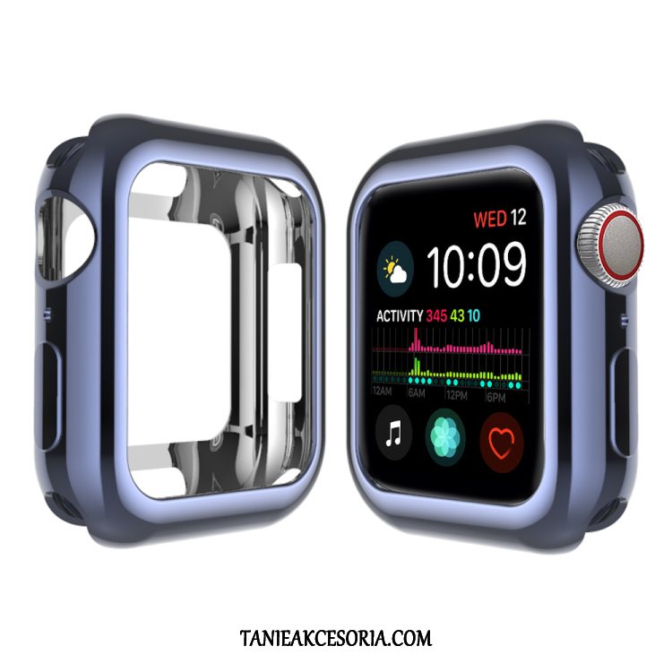 Etui Apple Watch Series 4 Różowe Obrzeża Pu, Obudowa Apple Watch Series 4 Silikonowe Poszycie Miękki