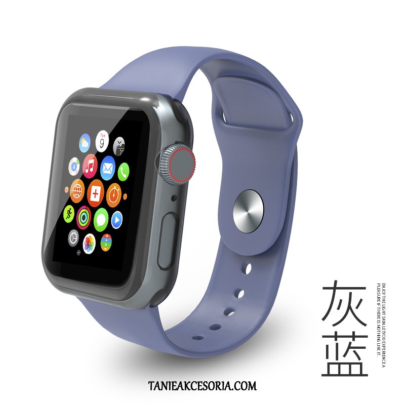 Etui Apple Watch Series 4 Tendencja Sportowe Moda, Futerał Apple Watch Series 4 Osobowość Silikonowe Czarny