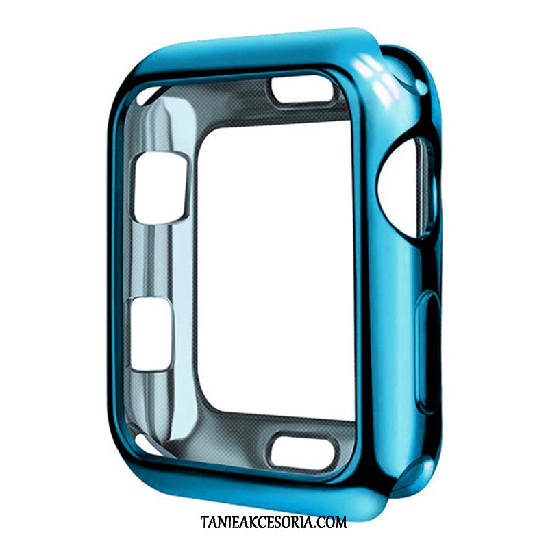 Etui Apple Watch Series 5 Przezroczysty Czerwony Cienkie, Futerał Apple Watch Series 5 Miękki Poszycie Ochraniacz