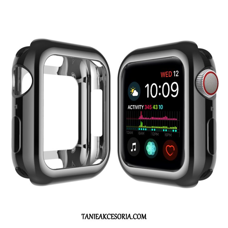 Etui Apple Watch Series 5 Różowe Obrzeża Poszycie, Obudowa Apple Watch Series 5 Silikonowe Miękki Ochraniacz