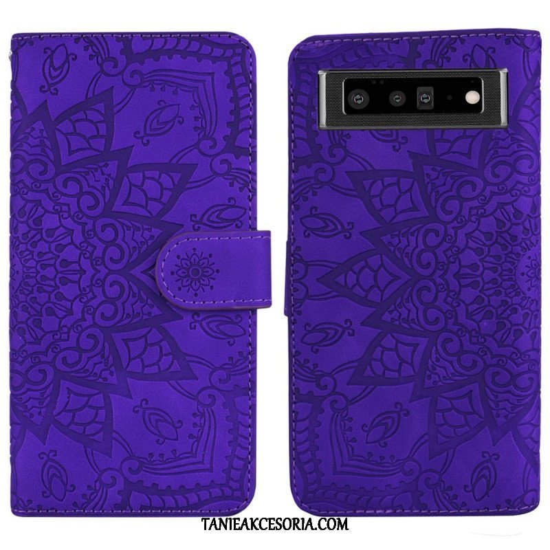 Etui Folio do Google Pixel 6 Barokowo-mandala