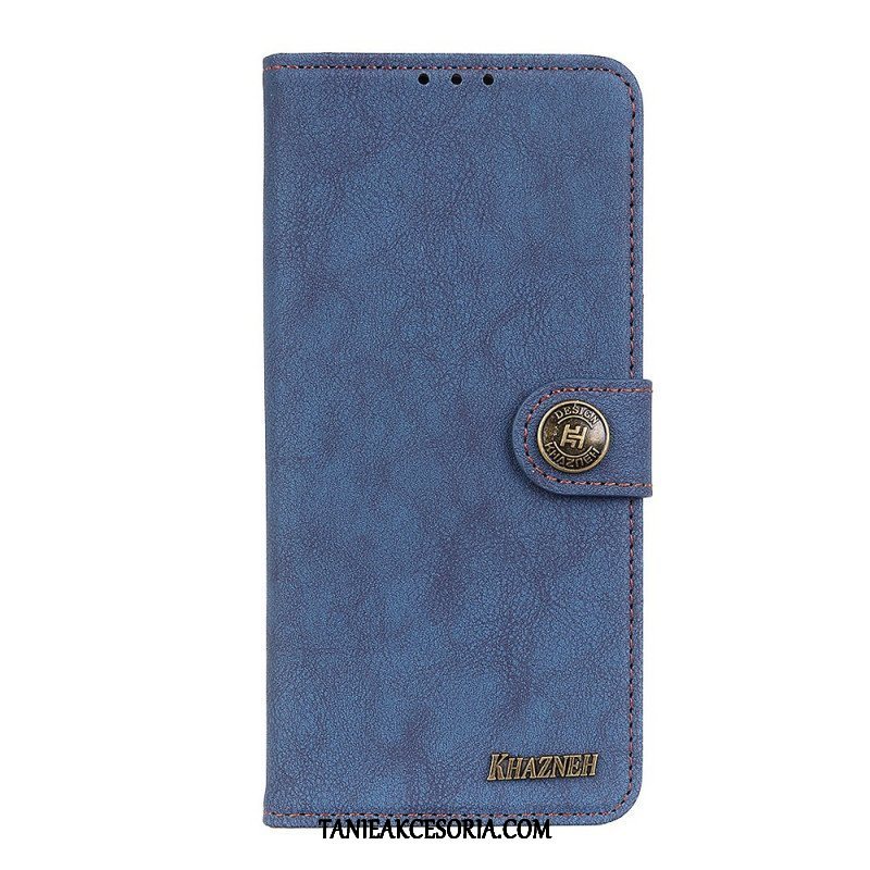 Etui Folio do Google Pixel 6A Khazneh Dwoina Ze Sztucznej Skóry W Stylu Retro