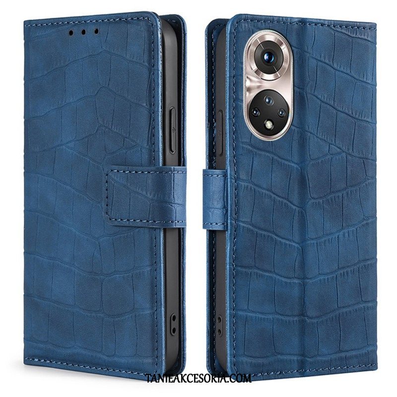 Etui Folio do Honor 50 Pro Krokodyl Pro Skin Touch