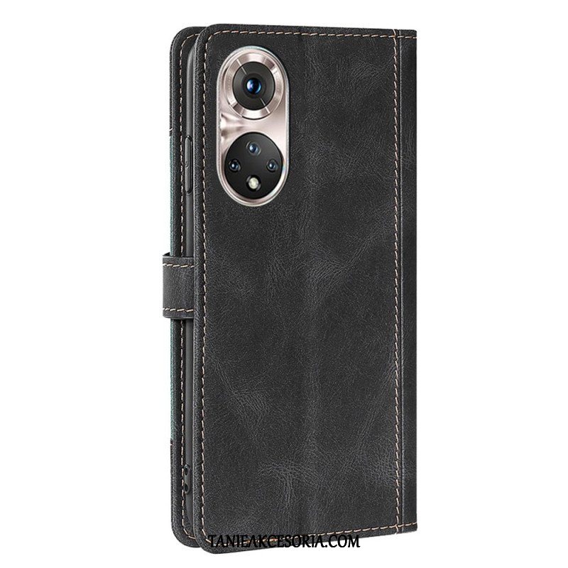 Etui Folio do Honor 50 Pro Pro Faux Leather Dwukolorowy Stylowy