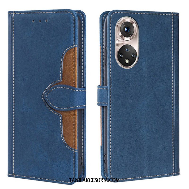 Etui Folio do Honor 50 Pro Pro Faux Leather Dwukolorowy Stylowy