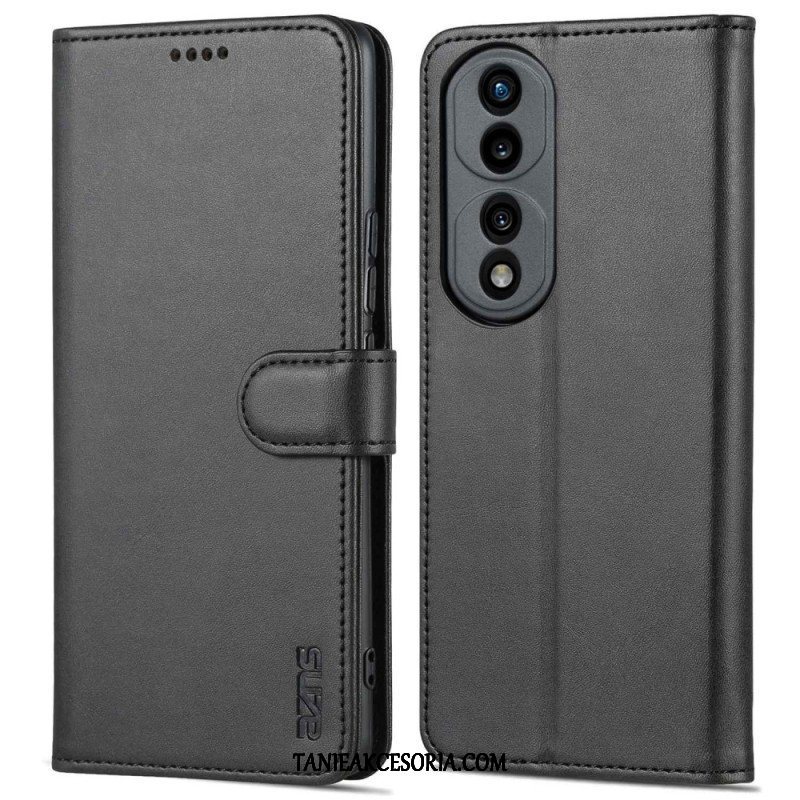 Etui Folio do Honor 70 Efekt Skóry Azns