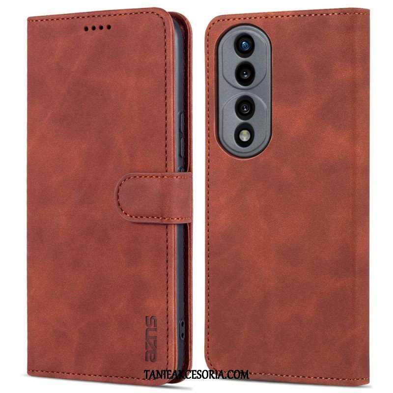 Etui Folio do Honor 70 Efekt Skóry Azns