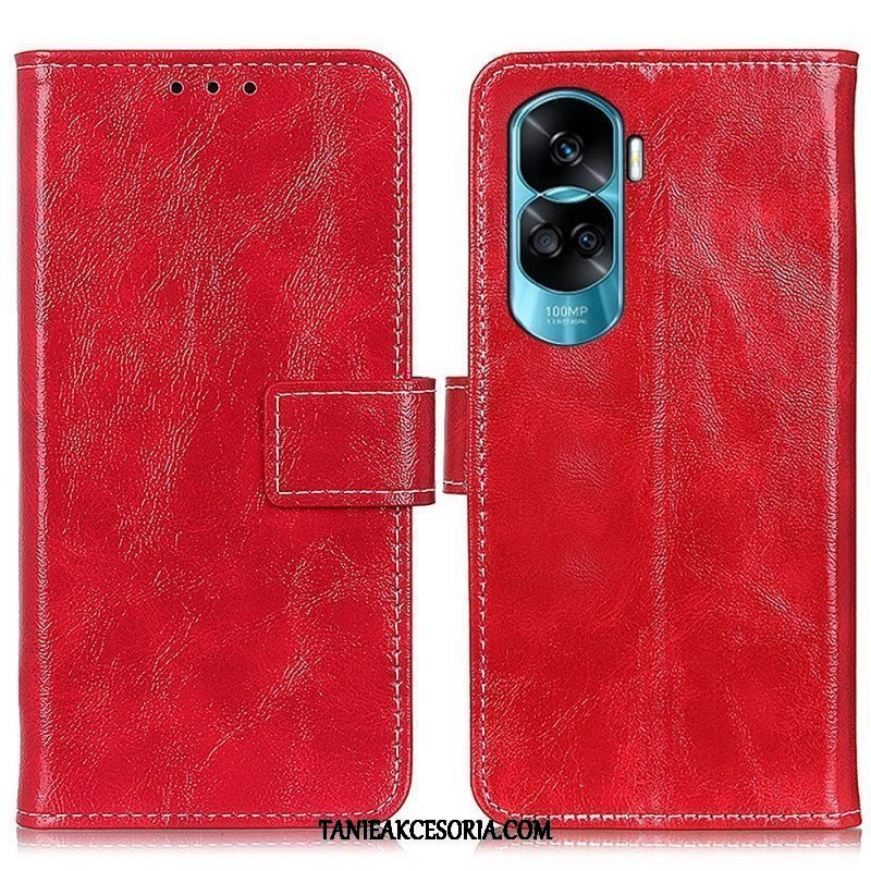 Etui Folio do Honor 90 Lite Lakierowane Z Widocznymi Szwami