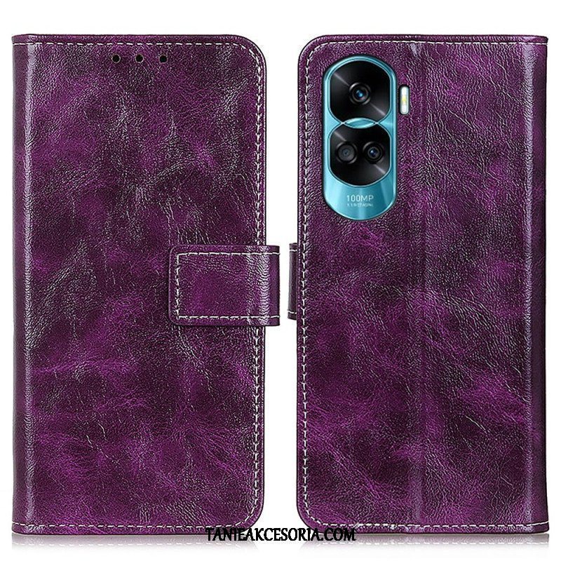 Etui Folio do Honor 90 Lite Lakierowane Z Widocznymi Szwami