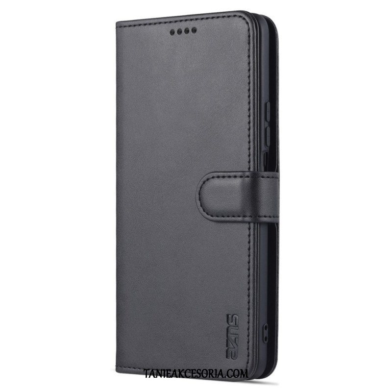 Etui Folio do Honor Magic 4 Lite 5G Efekt Skóry Azns