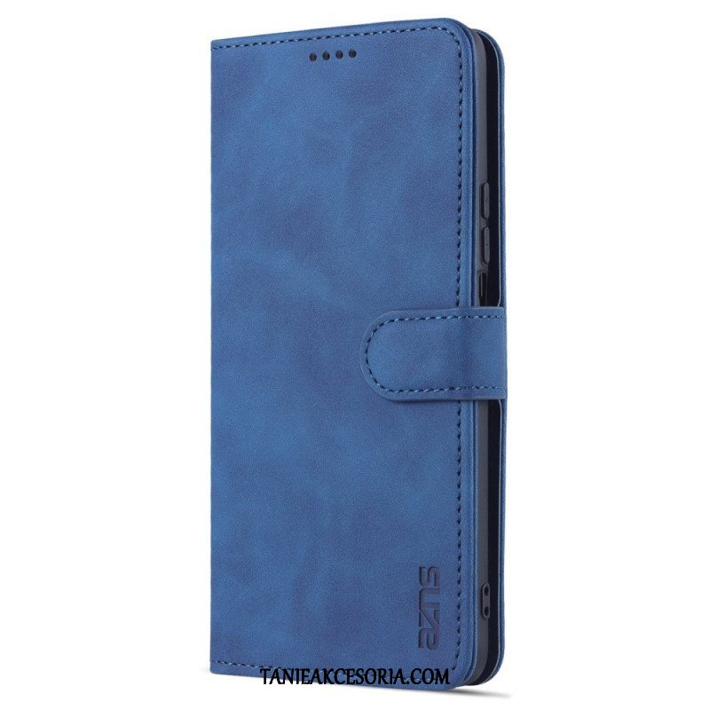 Etui Folio do Honor Magic 4 Lite 5G Efekt Skóry Azns