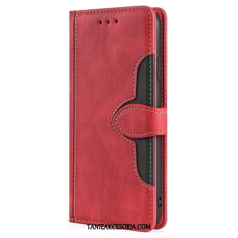 Etui Folio do Honor Magic 5 Lite Dwukolorowy Kwiatowy