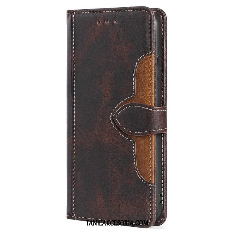 Etui Folio do Honor Magic 5 Lite Dwukolorowy Kwiatowy