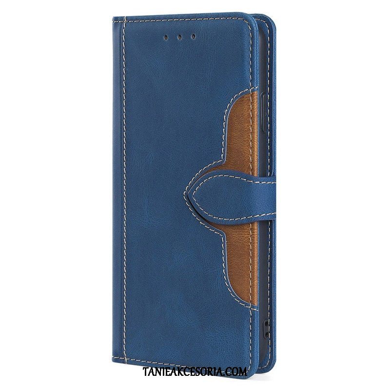 Etui Folio do Honor Magic 5 Lite Dwukolorowy Kwiatowy