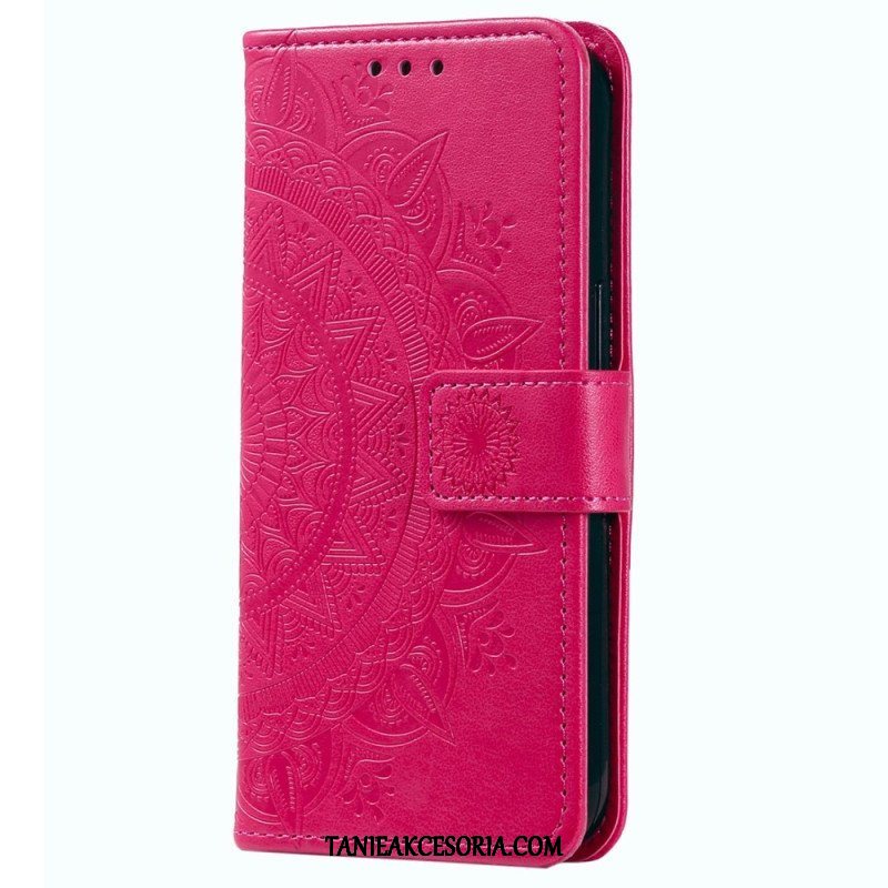 Etui Folio do Huawei Mate 50 Pro Mandala Sun Ze Smyczą