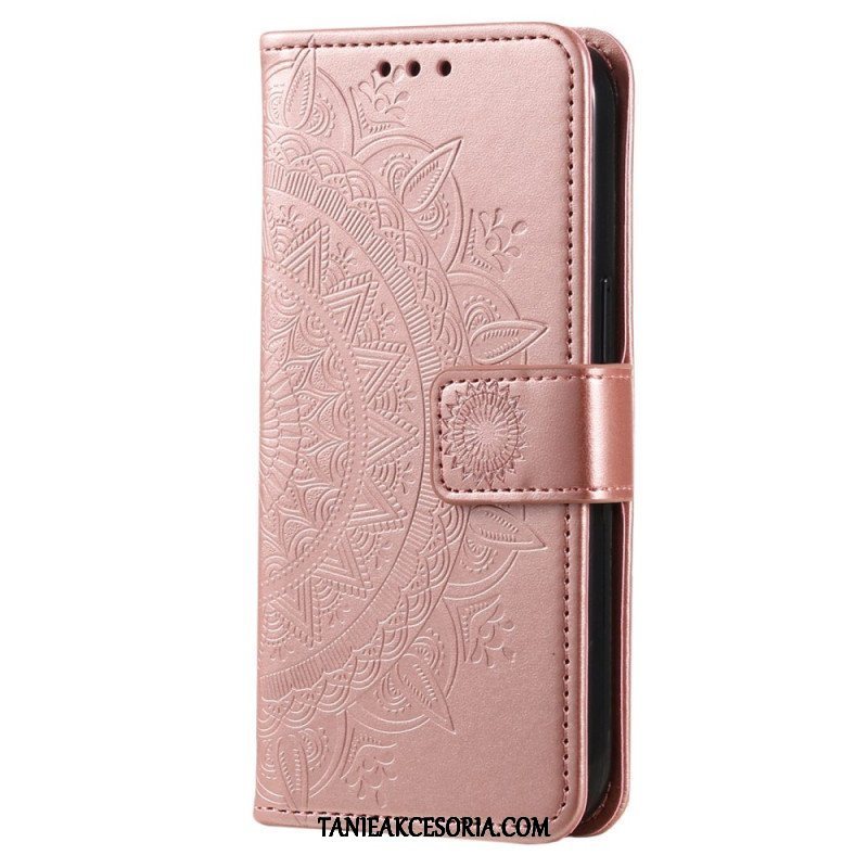 Etui Folio do Huawei Mate 50 Pro Mandala Sun Ze Smyczą