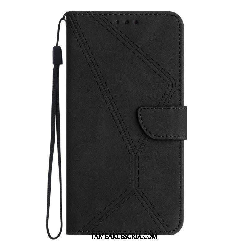 Etui Folio do Huawei P60 Pro Linia Z Efektem Skóry