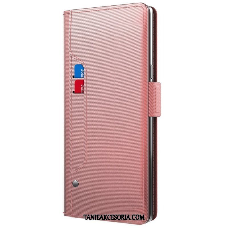 Etui Folio do Huawei P60 Pro Lusterko I Wyjmowany Uchwyt Na Karty