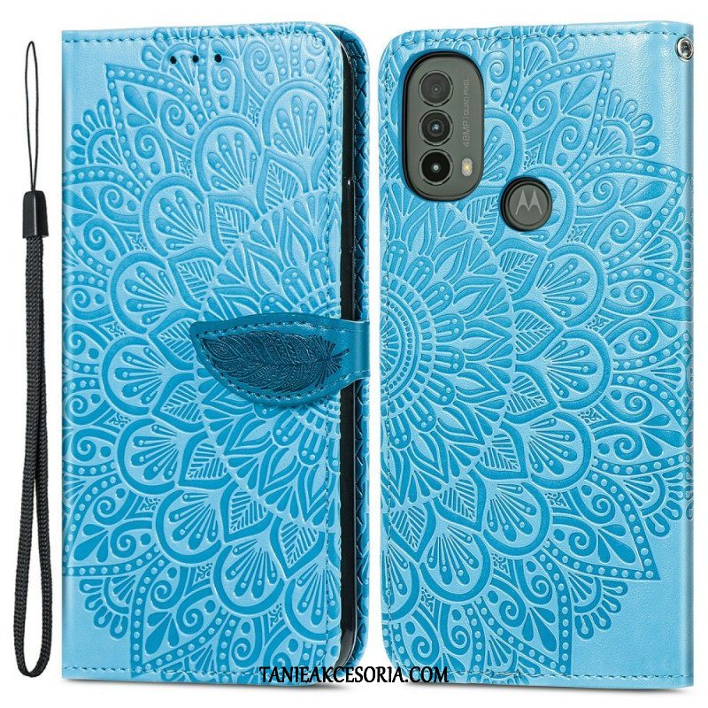 Etui Folio do Moto E40 / E30 / E20 Plemienne Liście