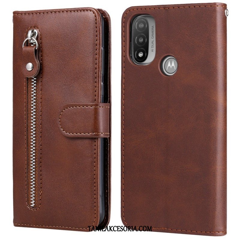 Etui Folio do Moto E40 / E30 / E20 Zabytkowa Portmonetka