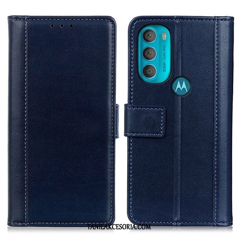 Etui Folio do Moto G71 5G Wersja Kolorowa Z Efektem Skóry