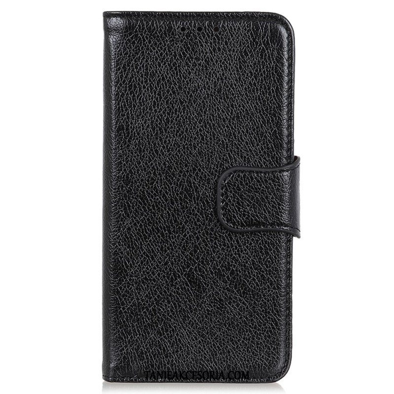 Etui Folio do Moto G73 5G Dwoina Skóry Nappa