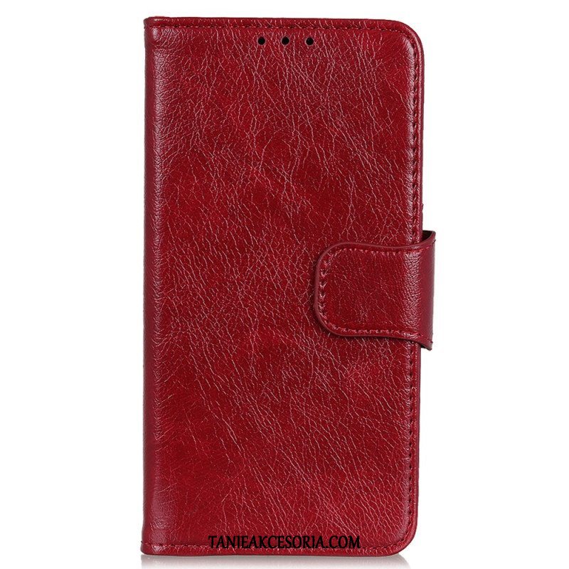 Etui Folio do Moto G73 5G Dwoina Skóry Nappa