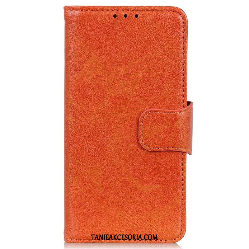 Etui Folio do Moto G73 5G Dwoina Skóry Nappa