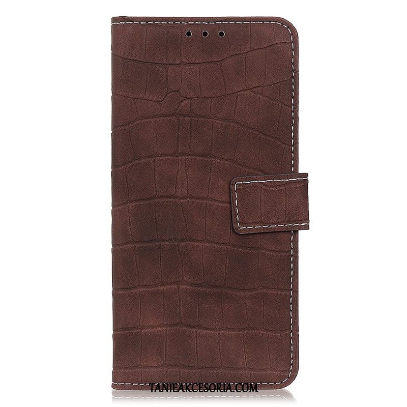 Etui Folio do Moto G73 5G Krokodyl