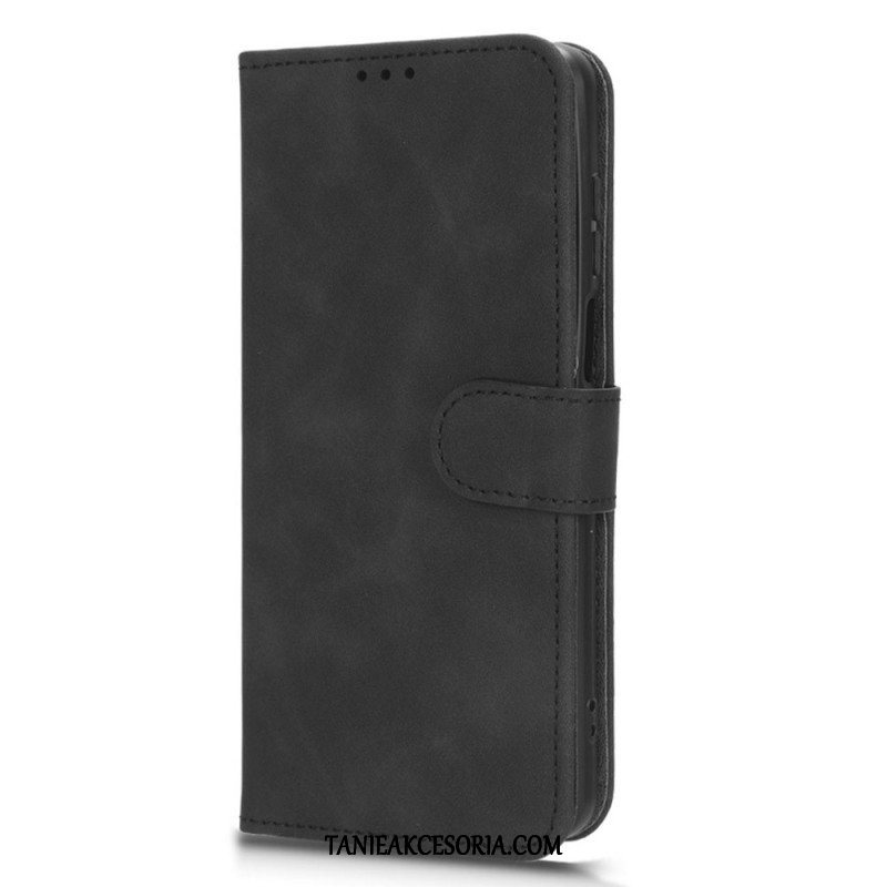 Etui Folio do Moto G73 5G Uczucie Dotyku Skóry