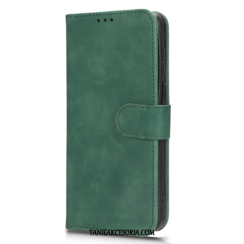 Etui Folio do Moto G73 5G Uczucie Dotyku Skóry