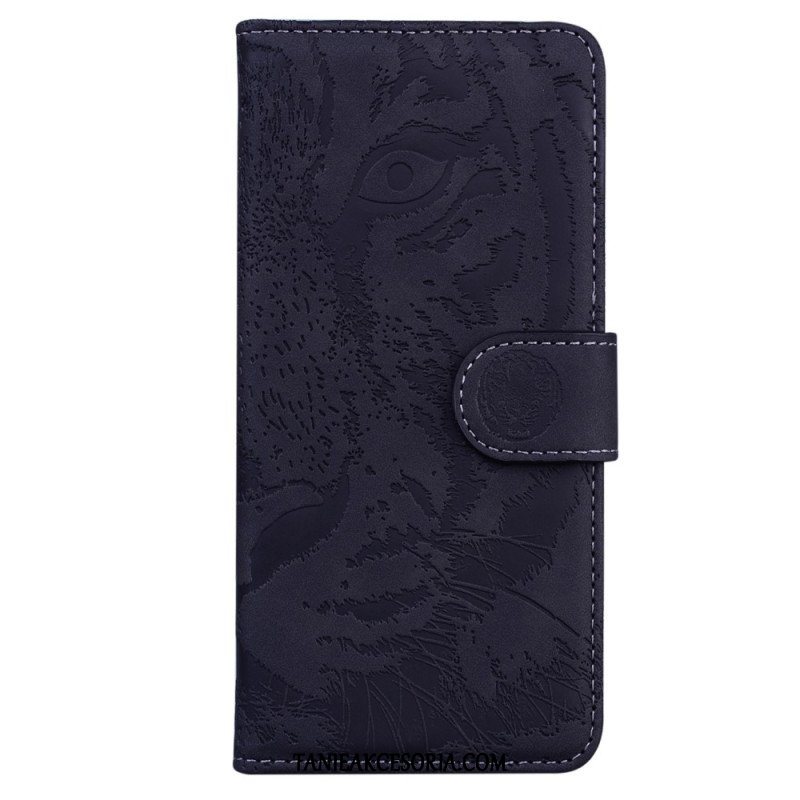 Etui Folio do Moto G73 5G Ślad Tygrysa