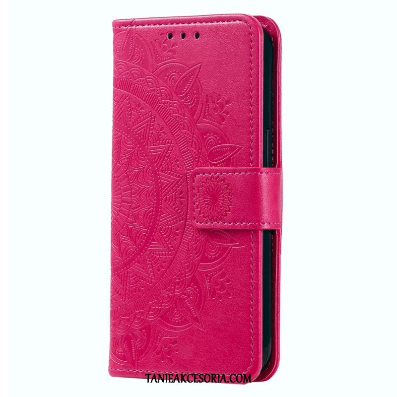 Etui Folio do Motorola Edge 40 Pro Mandala Sun Ze Smyczą